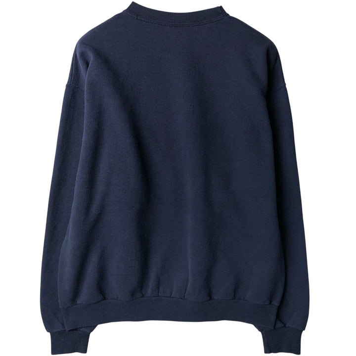 Vintage 90'S Jerzees KSCQ-FM Radio Print Sweatshirt, Men's Size Large cotton navy blue type Vintage Second Hand