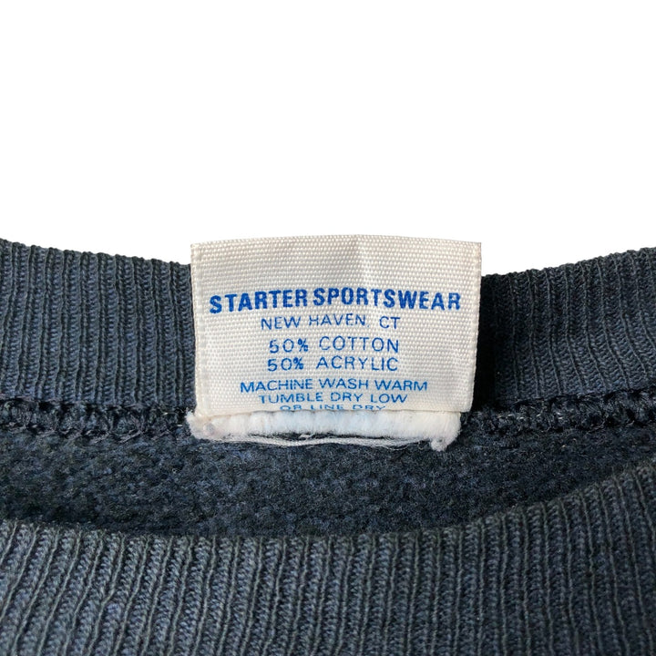 Vintage 80s-90'S Starter NFL Chicago Bears Print Sweatshirt, Made in USA, Men's Size Medium cotton navy blue type Vintage Second Hand