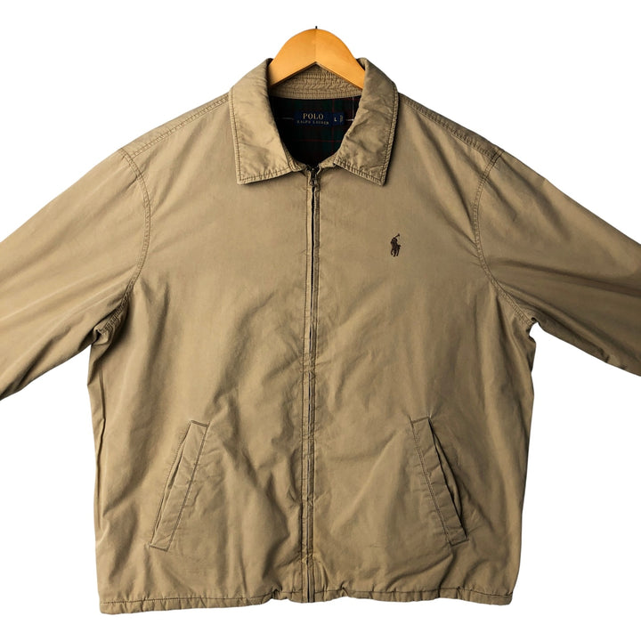 Ralph Lauren POLO RALPH LAUREN padded swing top sports jacket, men's size L cotton Beige type Vintage Second Hand