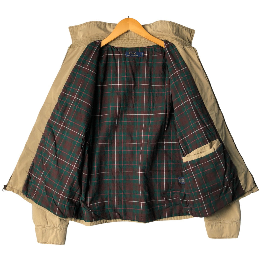 Ralph Lauren POLO RALPH LAUREN padded swing top sports jacket, men's size L cotton Beige type Vintage Second Hand