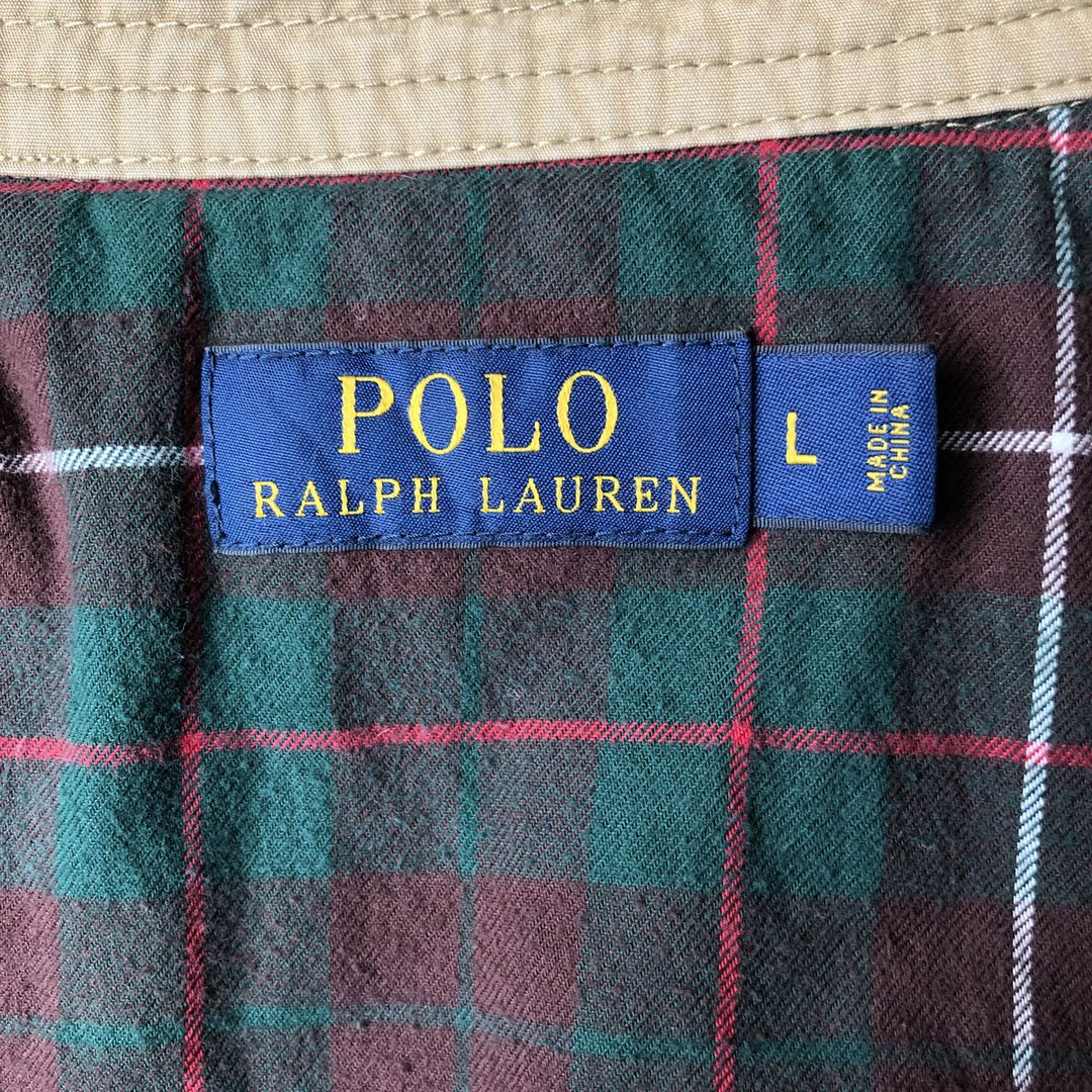Ralph Lauren POLO RALPH LAUREN padded swing top sports jacket, men's size L cotton Beige type Vintage Second Hand