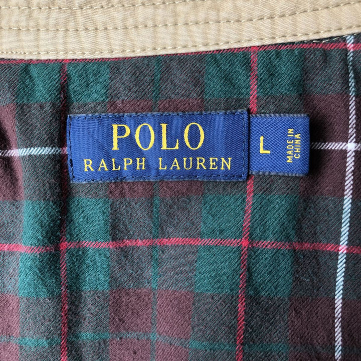 Ralph Lauren POLO RALPH LAUREN padded swing top sports jacket, men's size L cotton Beige type Vintage Second Hand