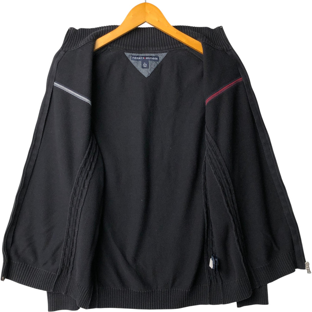 2000'S Tommy Hilfiger Driver's Knit Sweater, Women's XL cotton black type Vintage Second Hand