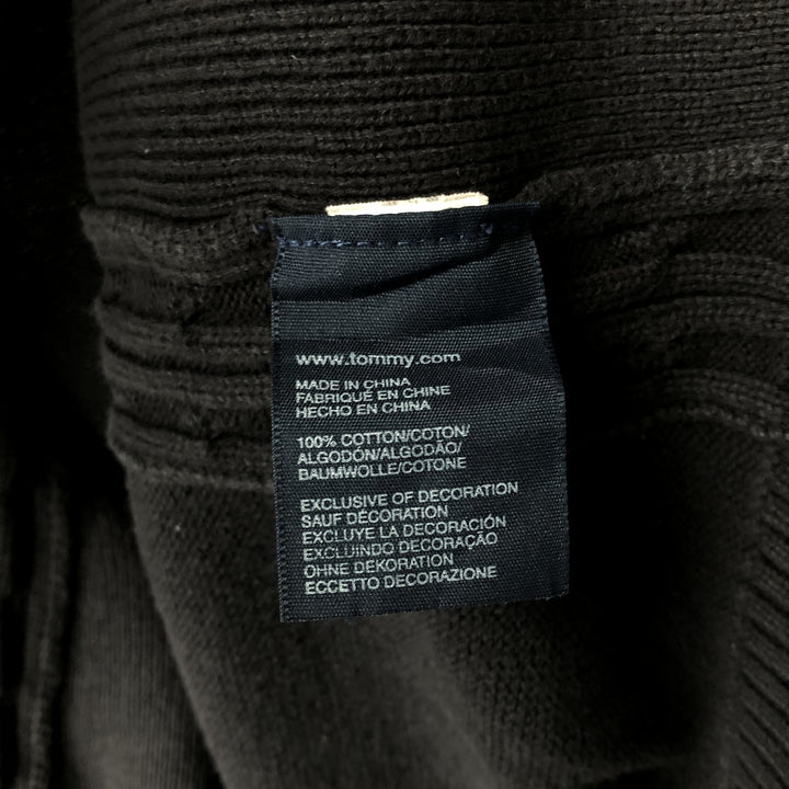2000'S Tommy Hilfiger Driver's Knit Sweater, Women's XL cotton black type Vintage Second Hand