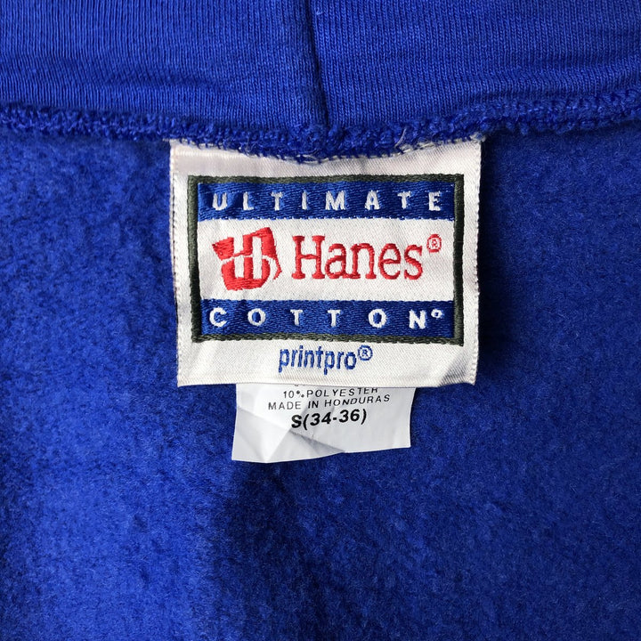 Vintage 90s-00'S Hanes full-zip sweatshirt hoodie, size S, men's cotton blue type Vintage Second Hand