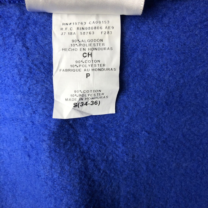 Vintage 90s-00'S Hanes full-zip sweatshirt hoodie, size S, men's cotton blue type Vintage Second Hand
