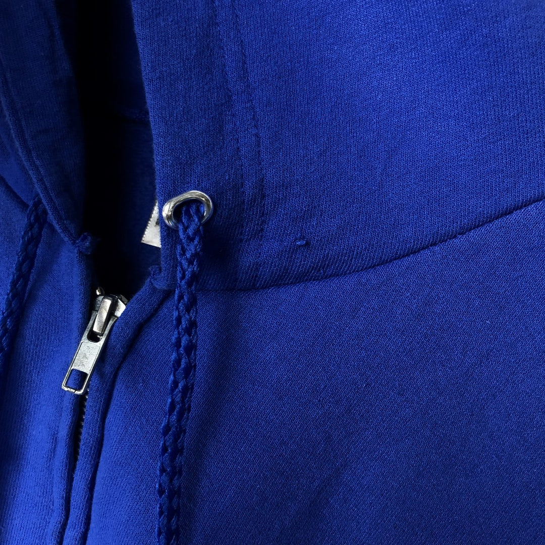 Vintage 90s-00'S Hanes full-zip sweatshirt hoodie, size S, men's cotton blue type Vintage Second Hand