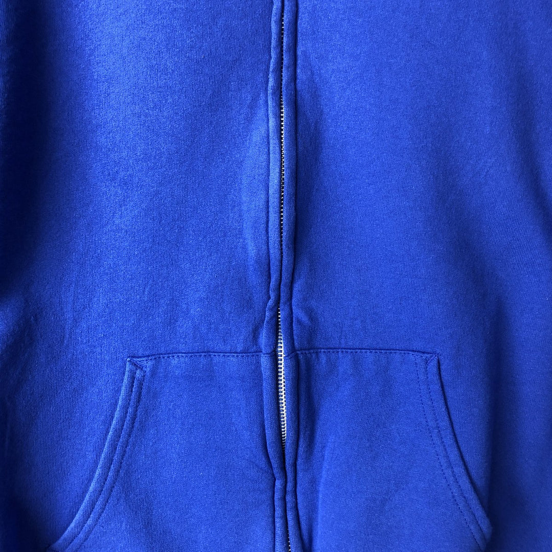 Vintage 90s-00'S Hanes full-zip sweatshirt hoodie, size S, men's cotton blue type Vintage Second Hand