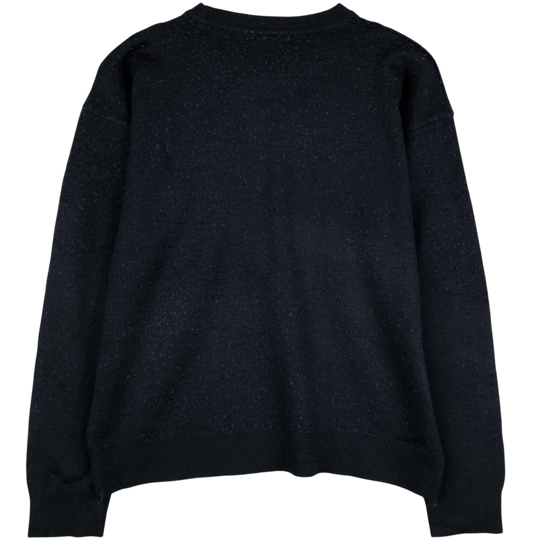 Vintage 1980'S Lacoste Chemise French Lacoste wool and acrylic knit sweater, size 7, men's XXL. wool navy blue type Vintage Second Hand