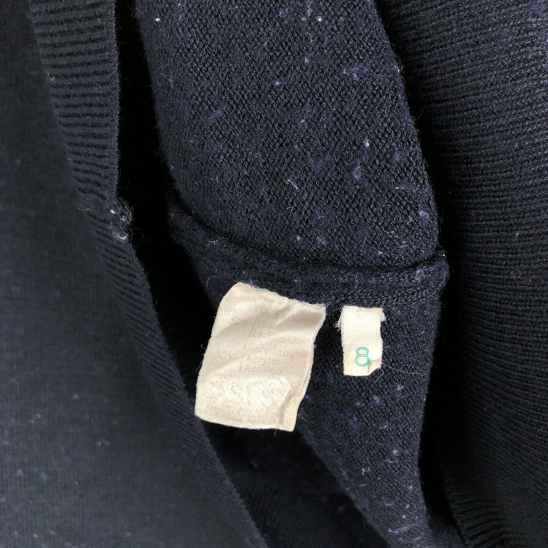 Vintage 1980'S Lacoste Chemise French Lacoste wool and acrylic knit sweater, size 7, men's XXL. wool navy blue type Vintage Second Hand