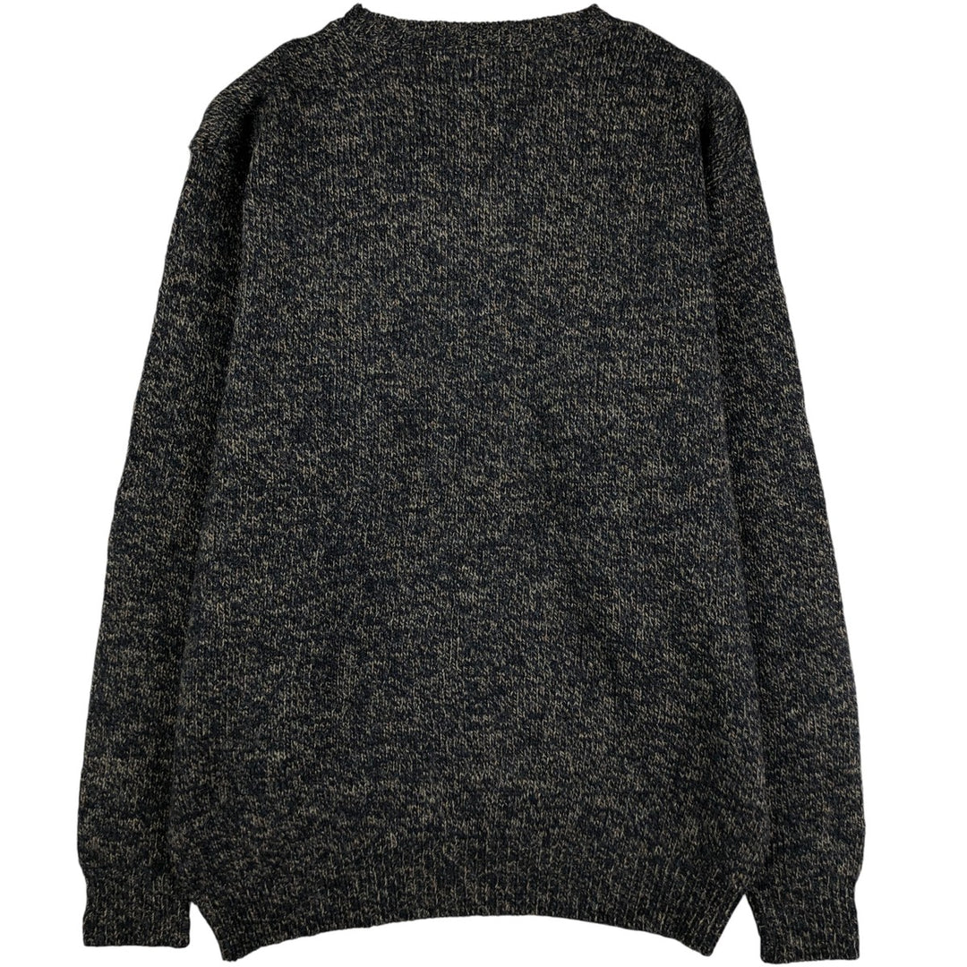 90'S WOOLRICH Wool Knit Sweater, Made in USA, Men's Size L, Vintage unclear black type Vintage Second Hand