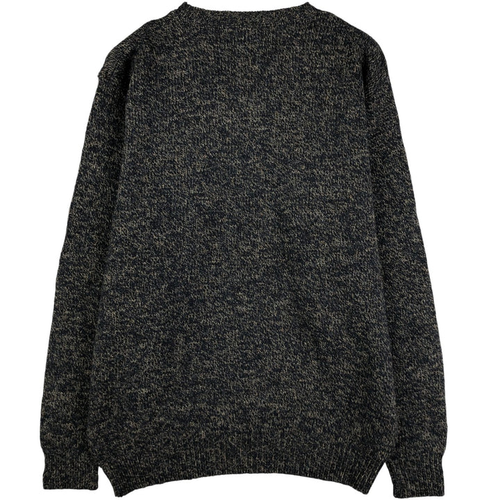 90'S WOOLRICH Wool Knit Sweater, Made in USA, Men's Size L, Vintage unclear black type Vintage Second Hand
