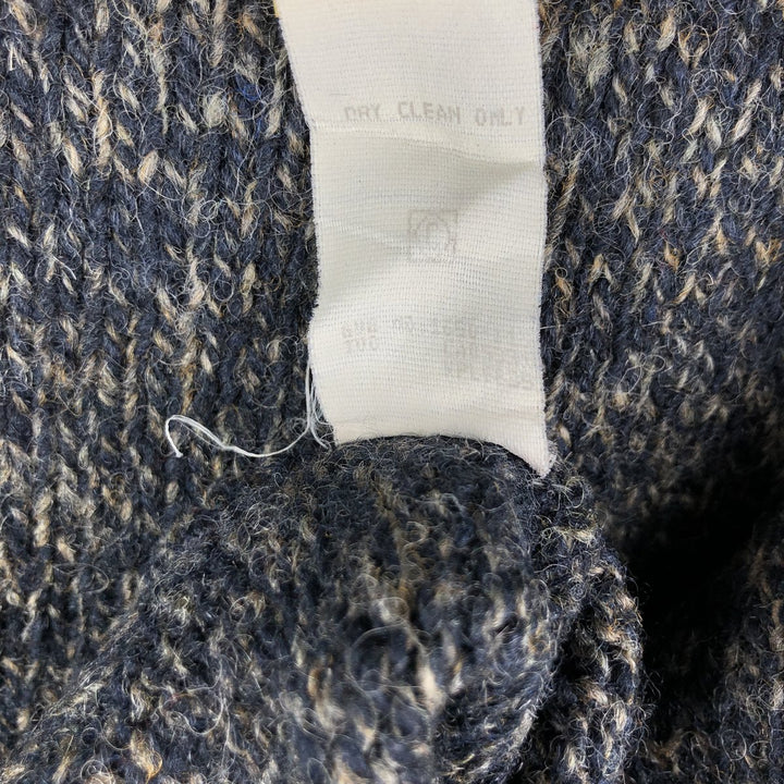 90'S WOOLRICH Wool Knit Sweater, Made in USA, Men's Size L, Vintage unclear black type Vintage Second Hand