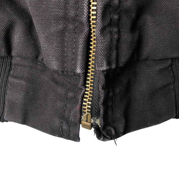 BERNE Active Jacket Type Padded Duck Full Zip Hoodie, Women's Size L cotton black type Vintage Second Hand