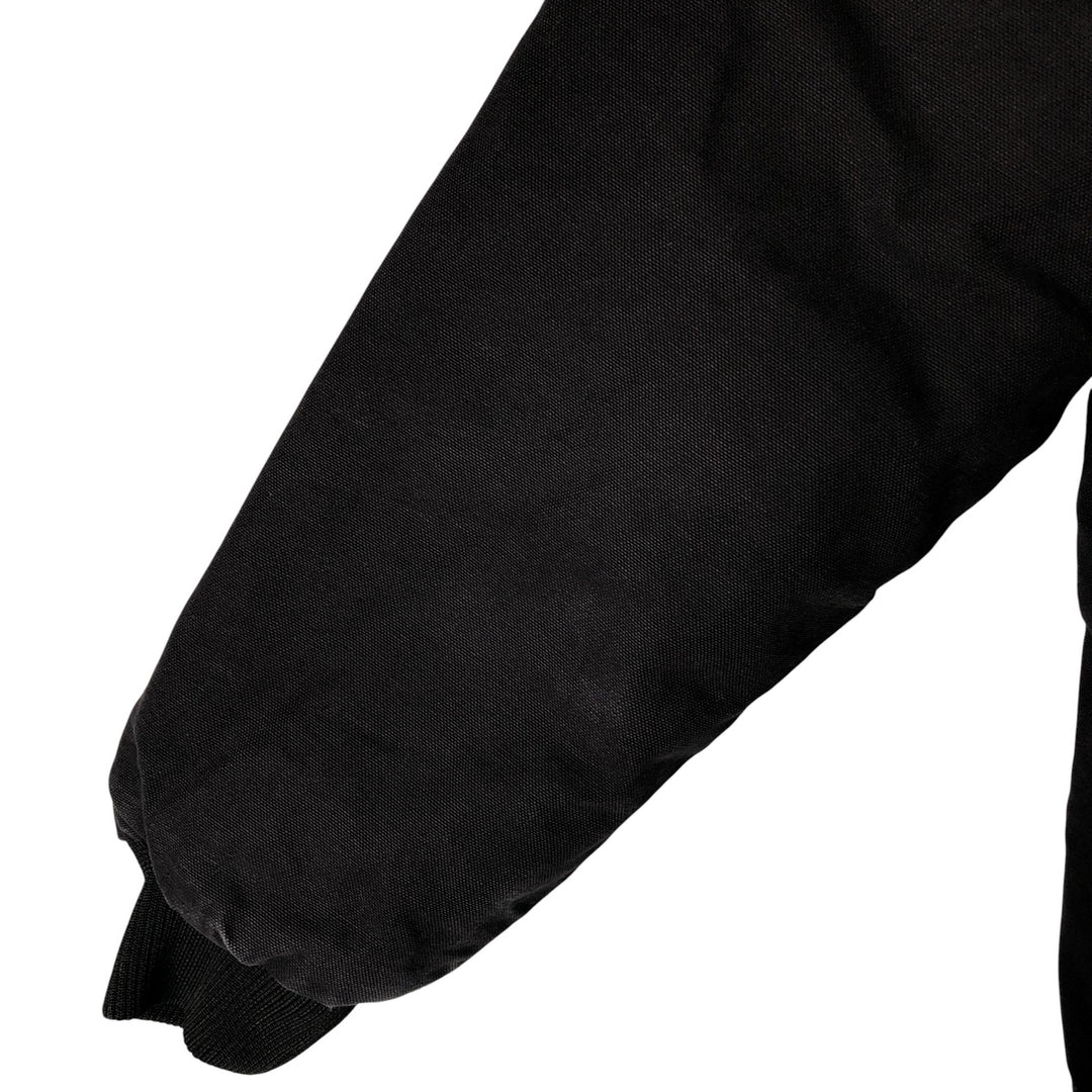 BERNE Active Jacket Type Padded Duck Full Zip Hoodie, Women's Size L cotton black type Vintage Second Hand