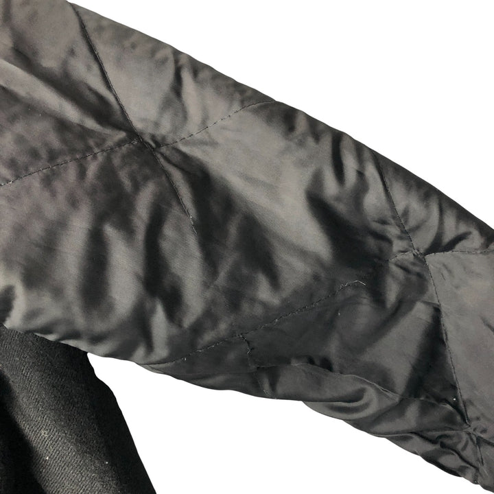 BERNE Active Jacket Type Padded Duck Full Zip Hoodie, Women's Size L cotton black type Vintage Second Hand