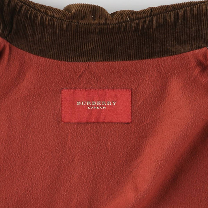 Burberry's BURBERRY LONDON Gun Club Check Balmacaan Coat, Women's Size L polyester Beige type Vintage Second Hand