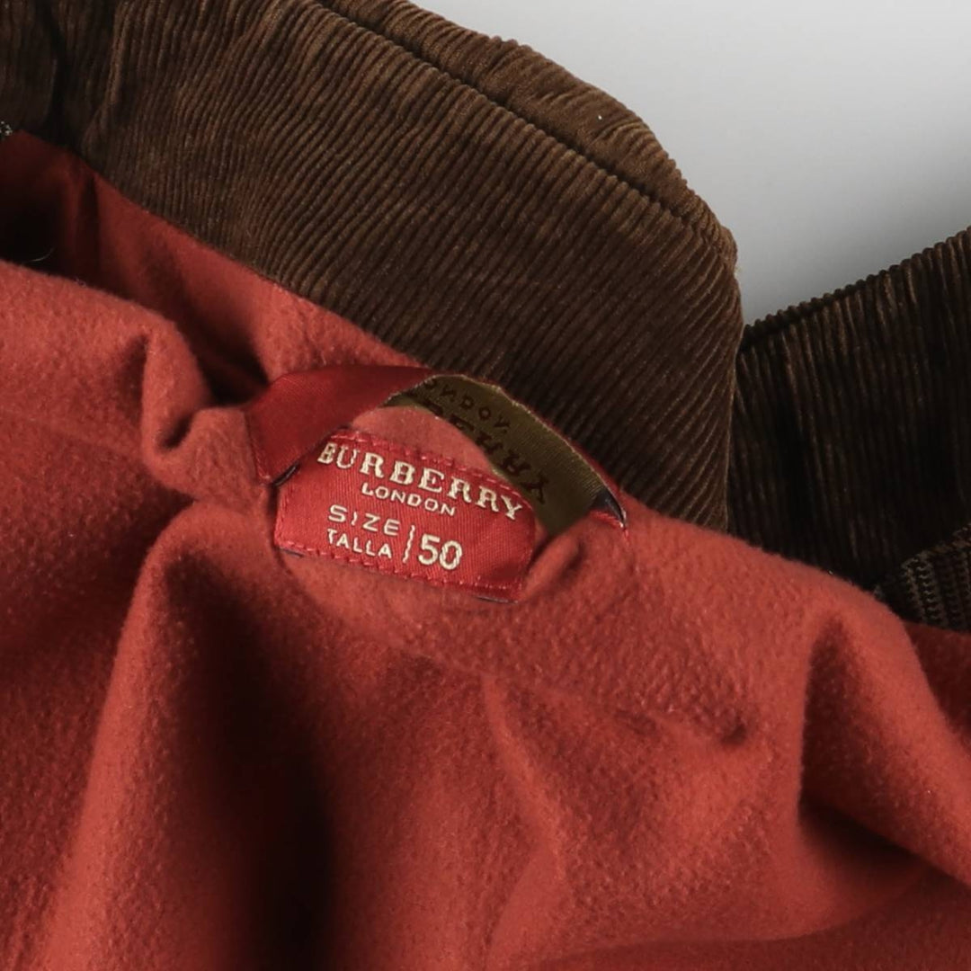 Burberry's BURBERRY LONDON Gun Club Check Balmacaan Coat, Women's Size L polyester Beige type Vintage Second Hand