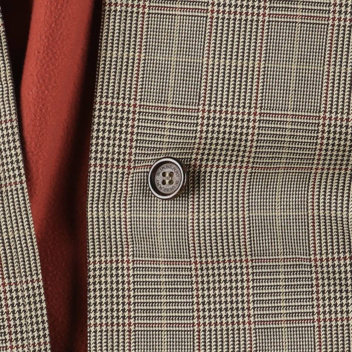 Burberry's BURBERRY LONDON Gun Club Check Balmacaan Coat, Women's Size L polyester Beige type Vintage Second Hand