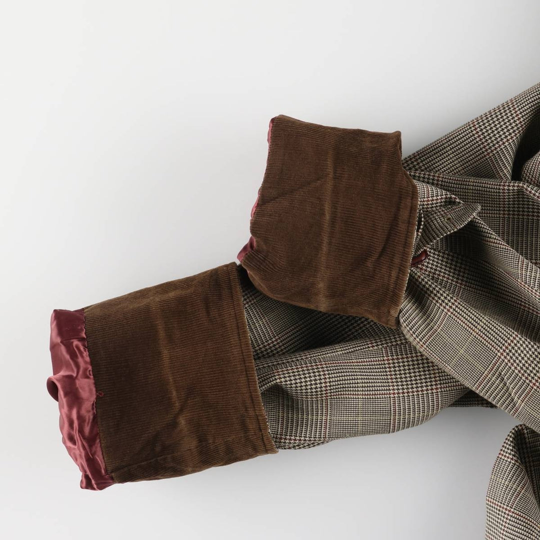 Burberry's BURBERRY LONDON Gun Club Check Balmacaan Coat, Women's Size L polyester Beige type Vintage Second Hand