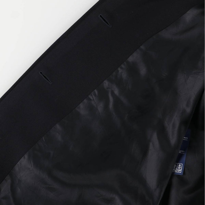 Burberry's Balmacaan Coat, Made in England, Women's Size L wool navy blue type Vintage Second Hand