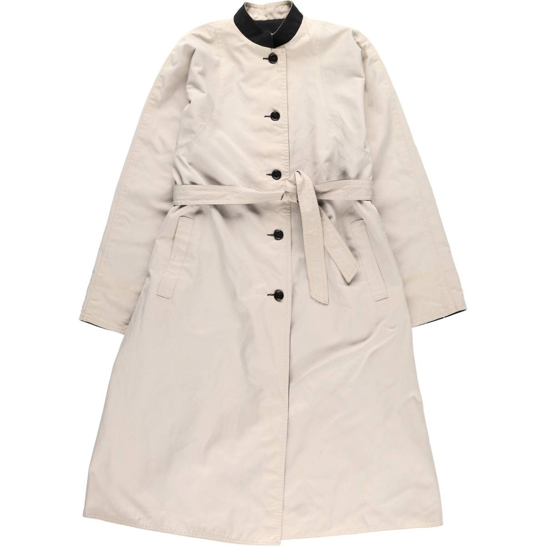 Malber Reversible Stand Collar Balmacaan Coat, Women's, Size M polyester black type Vintage Second Hand