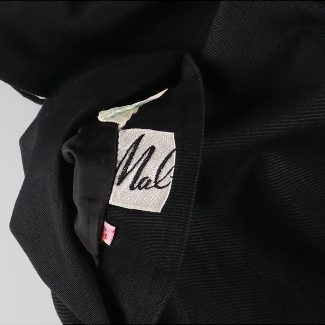 Malber Reversible Stand Collar Balmacaan Coat, Women's, Size M polyester black type Vintage Second Hand
