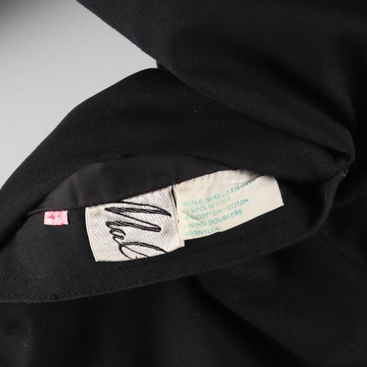 Malber Reversible Stand Collar Balmacaan Coat, Women's, Size M polyester black type Vintage Second Hand
