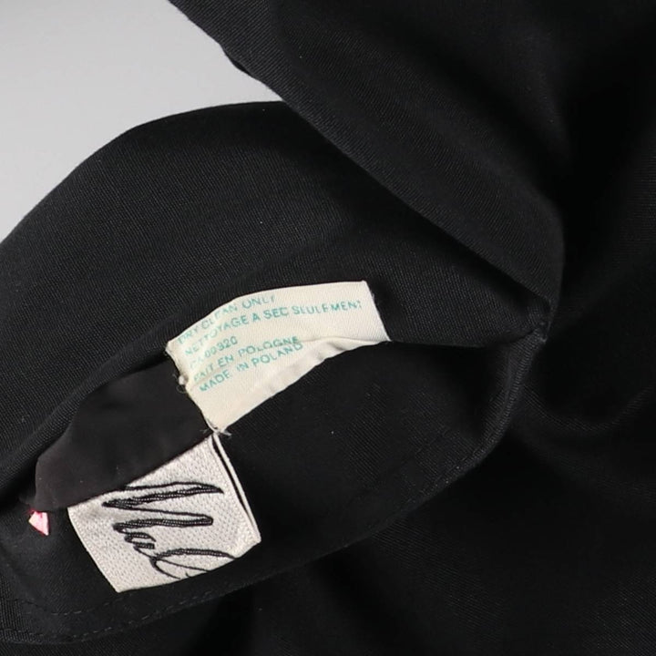 Malber Reversible Stand Collar Balmacaan Coat, Women's, Size M polyester black type Vintage Second Hand