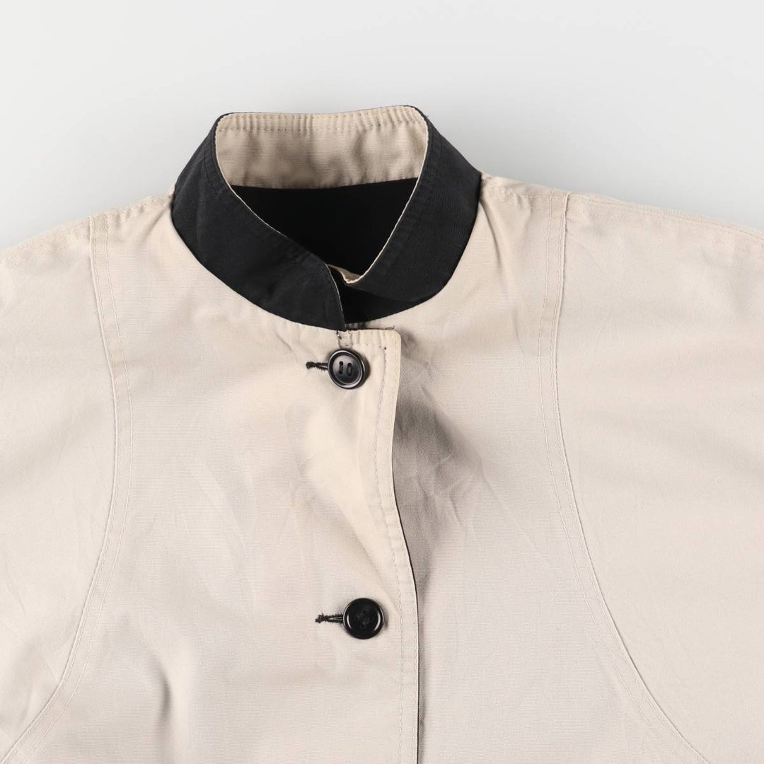Malber Reversible Stand Collar Balmacaan Coat, Women's, Size M polyester black type Vintage Second Hand