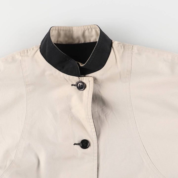 Malber Reversible Stand Collar Balmacaan Coat, Women's, Size M polyester black type Vintage Second Hand