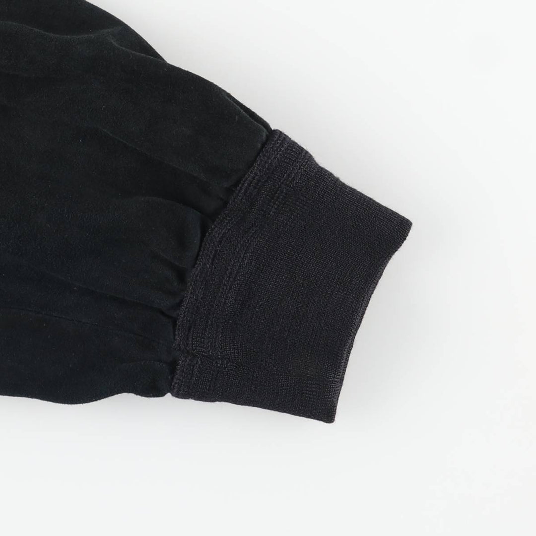 Romagnoli suede leather jacket, made in Italy, men's size XL unclear black type Vintage Second Hand