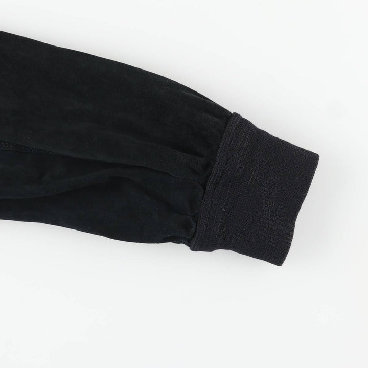Romagnoli suede leather jacket, made in Italy, men's size XL unclear black type Vintage Second Hand