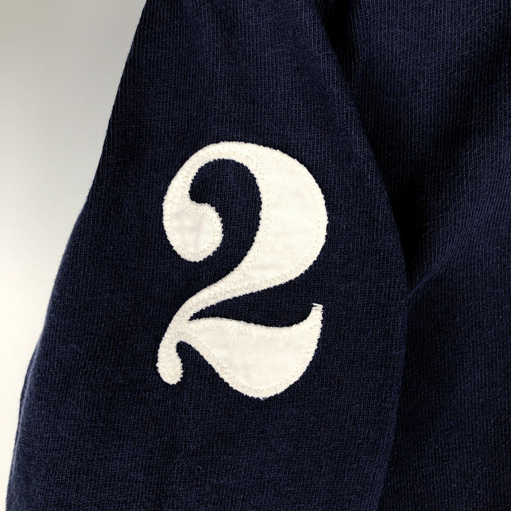 Ralph Lauren POLO RALPH LAUREN CUSTOM FIT Big Pony Long Sleeve Rugby Shirt, Men's Size Small cotton navy blue type Vintage Second Hand