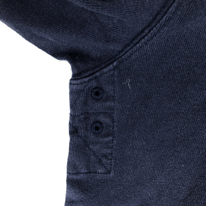 Ralph Lauren POLO RALPH LAUREN CUSTOM FIT Big Pony Long Sleeve Rugby Shirt, Men's Size Small cotton navy blue type Vintage Second Hand