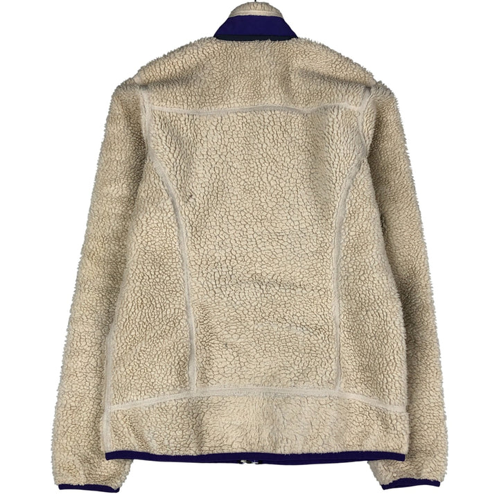 Patagonia Classic Retro-X Fleece Jacket (23073FA15), Women's Size Small polyester ivory Vintage Second Hand