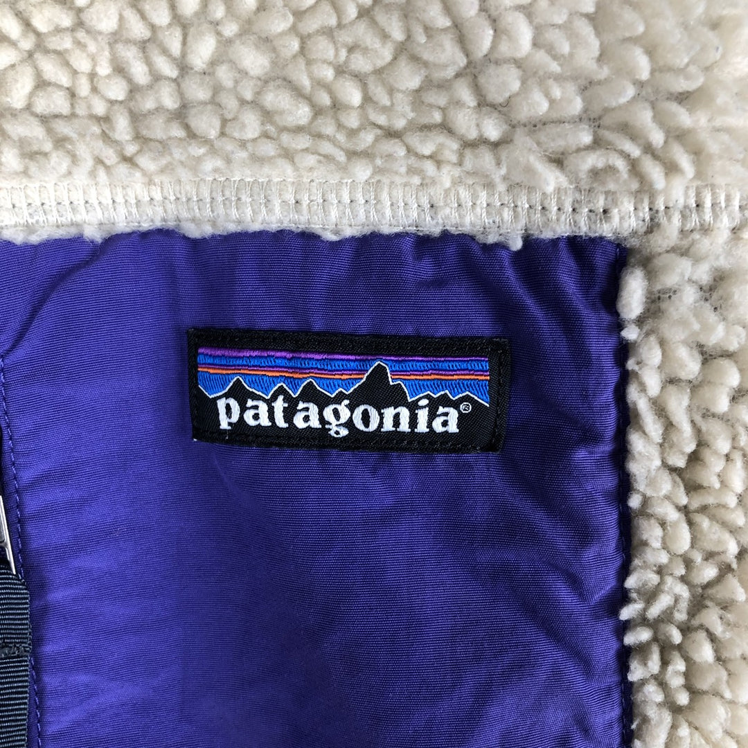 Patagonia Classic Retro-X Fleece Jacket (23073FA15), Women's Size Small polyester ivory Vintage Second Hand