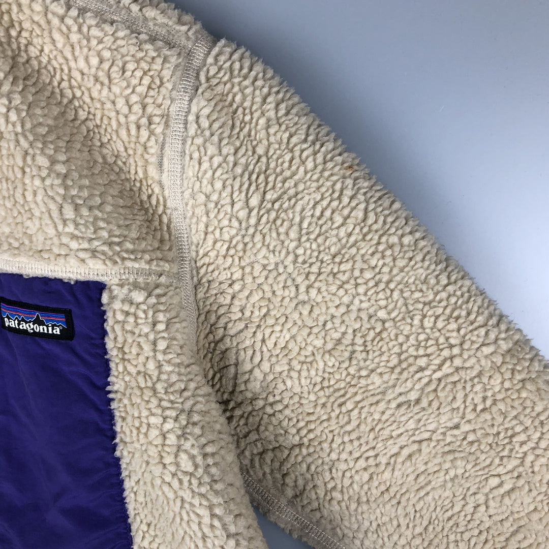Patagonia Classic Retro-X Fleece Jacket (23073FA15), Women's Size Small polyester ivory Vintage Second Hand