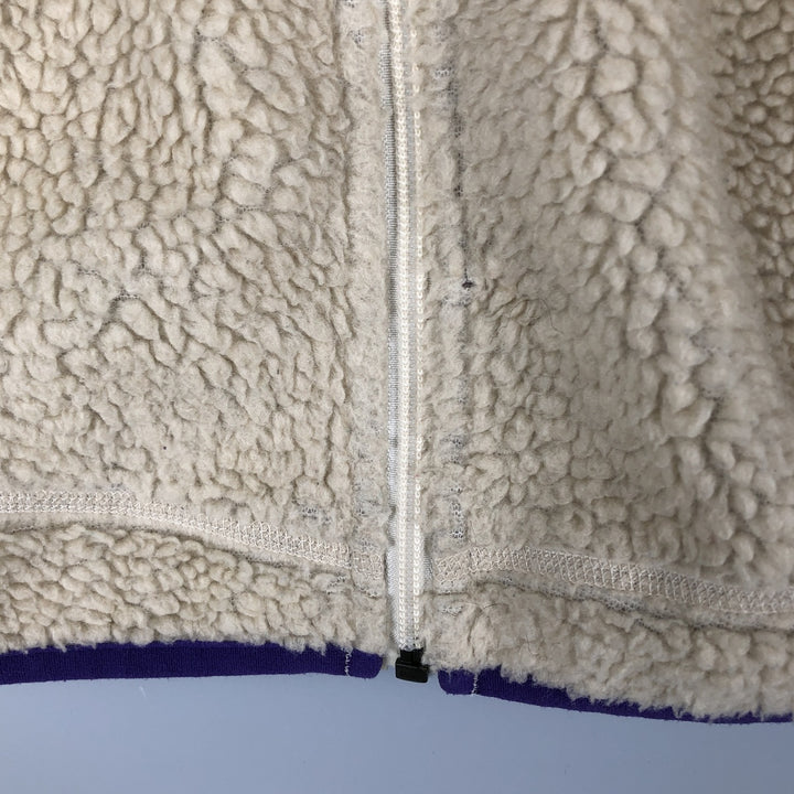 Patagonia Classic Retro-X Fleece Jacket (23073FA15), Women's Size Small polyester ivory Vintage Second Hand