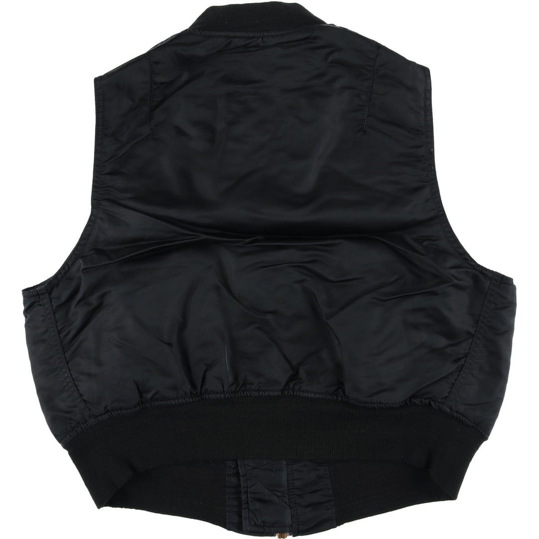 90'S Alpha padded vest, made in the USA, men's size M, vintage Nylon black type Vintage Second Hand
