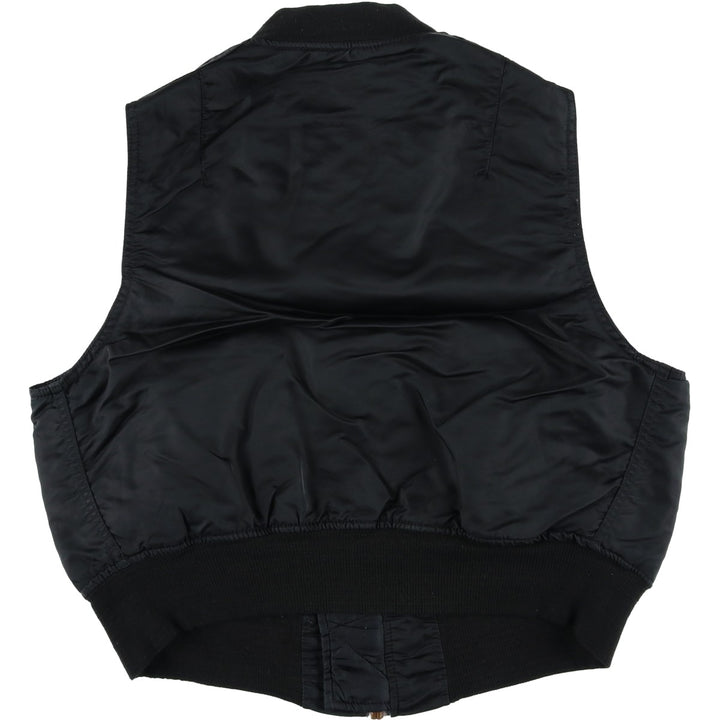 90'S Alpha padded vest, made in the USA, men's size M, vintage Nylon black type Vintage Second Hand