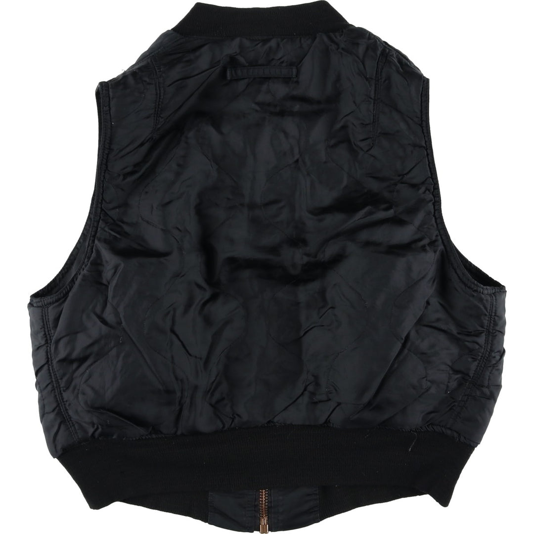 90'S Alpha padded vest, made in the USA, men's size M, vintage Nylon black type Vintage Second Hand