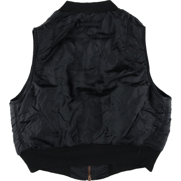 90'S Alpha padded vest, made in the USA, men's size M, vintage Nylon black type Vintage Second Hand