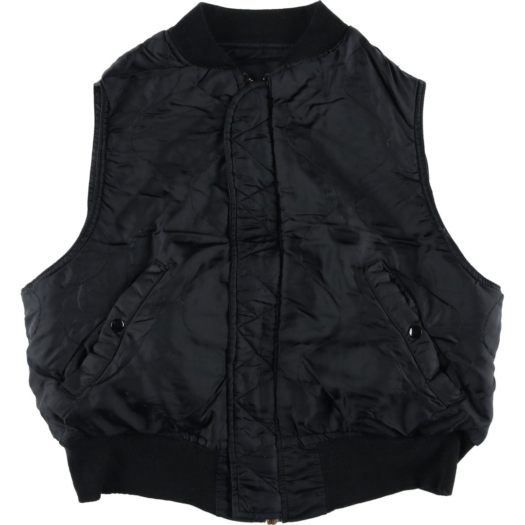 90'S Alpha padded vest, made in the USA, men's size M, vintage Nylon black type Vintage Second Hand