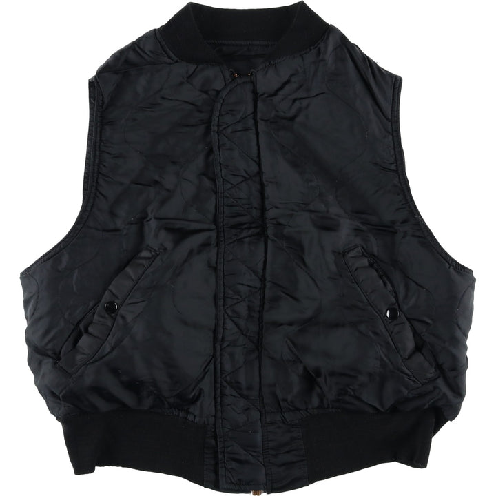 90'S Alpha padded vest, made in the USA, men's size M, vintage Nylon black type Vintage Second Hand
