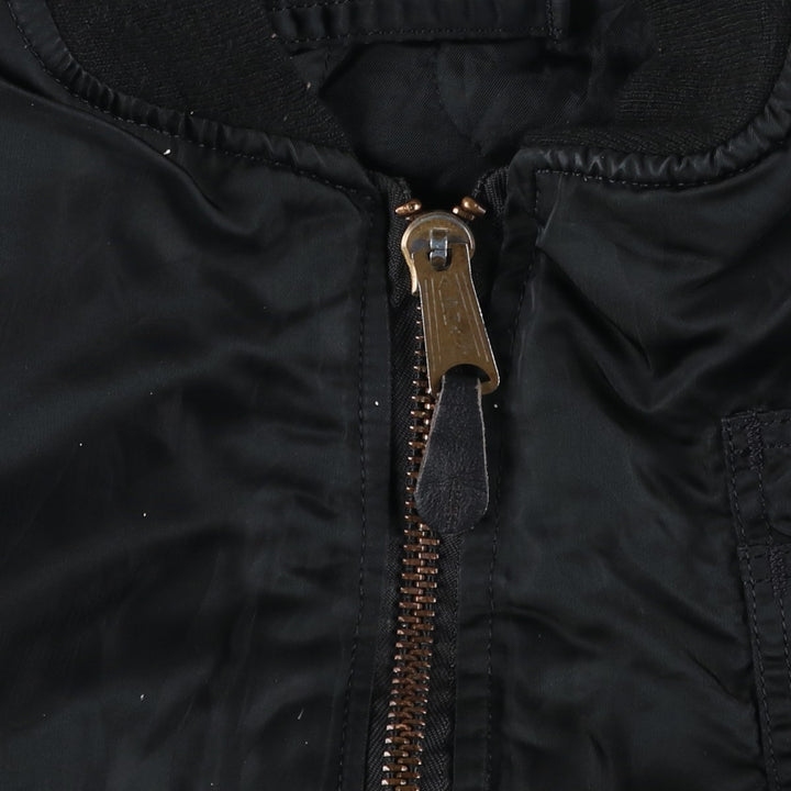 90'S Alpha padded vest, made in the USA, men's size M, vintage Nylon black type Vintage Second Hand