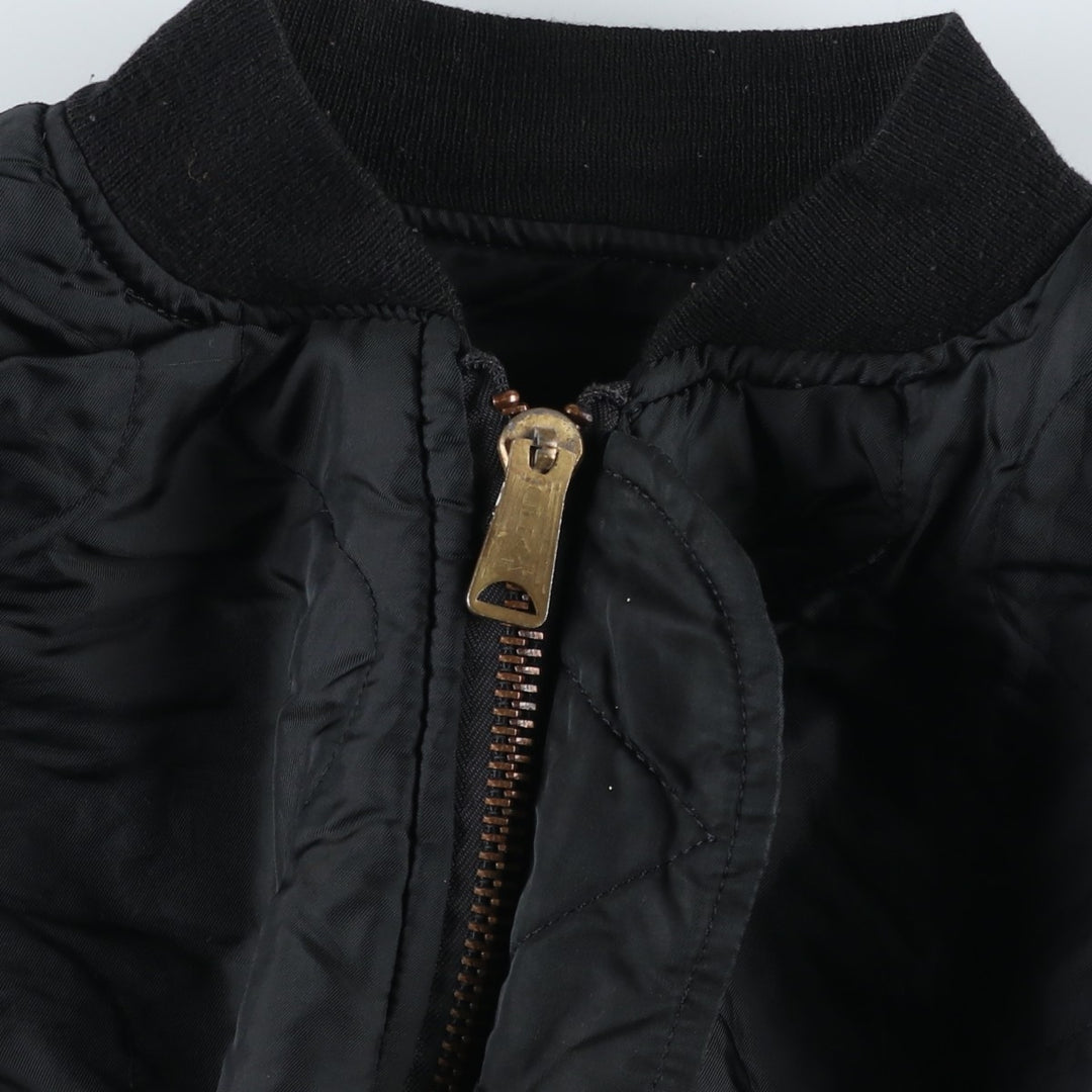 90'S Alpha padded vest, made in the USA, men's size M, vintage Nylon black type Vintage Second Hand