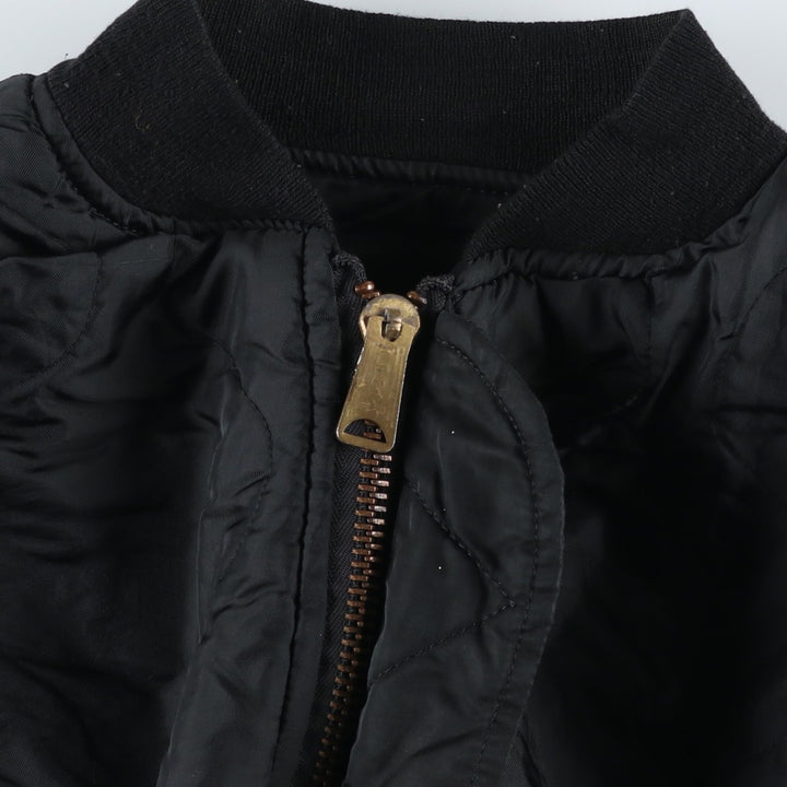 90'S Alpha padded vest, made in the USA, men's size M, vintage Nylon black type Vintage Second Hand