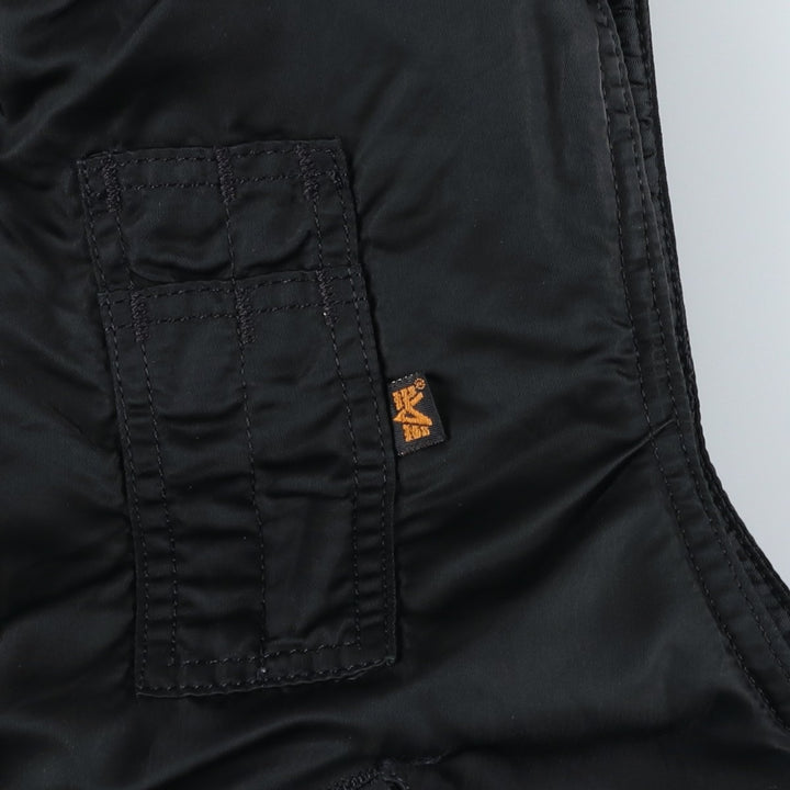 90'S Alpha padded vest, made in the USA, men's size M, vintage Nylon black type Vintage Second Hand