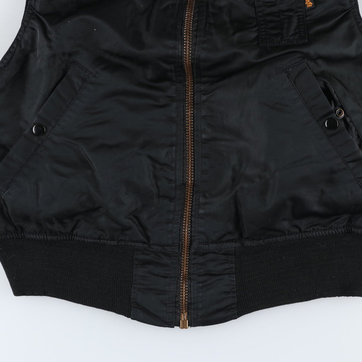 90'S Alpha padded vest, made in the USA, men's size M, vintage Nylon black type Vintage Second Hand
